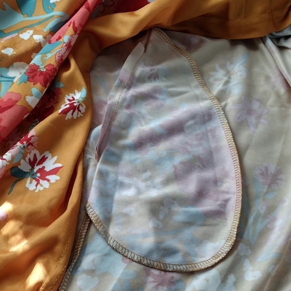 Anthony Richards Gold Floral Muumuu Dress Size 2X - Picture 5 of 8